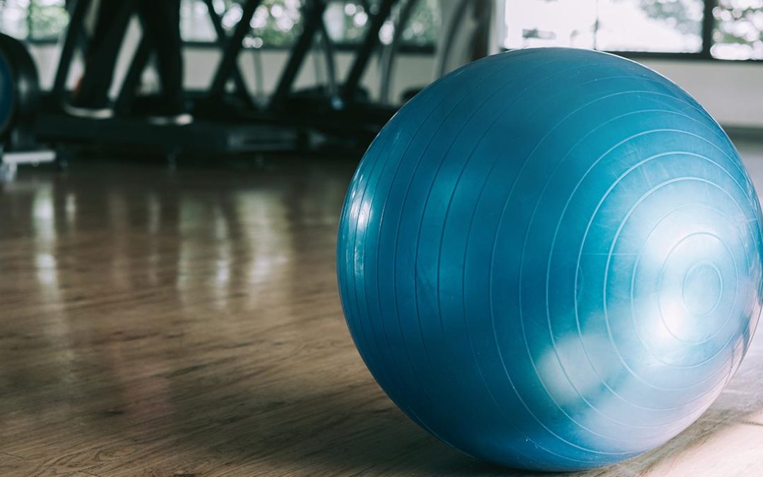 Gymnastiekbal workout voor kracht en stabiliteit